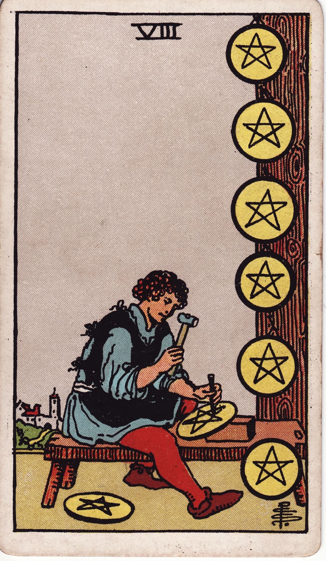 Eight of Pentacles (펜타클 8)
